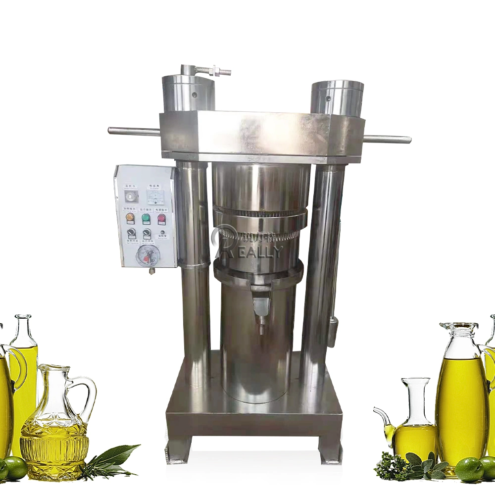 Negocio de la máquina de presión de aceite Expulsor automático de extracción de aceite de oliva Aceite de tung Cacahuetes Semillas de soja maíz máquina extractor pequeño 4-5kg.