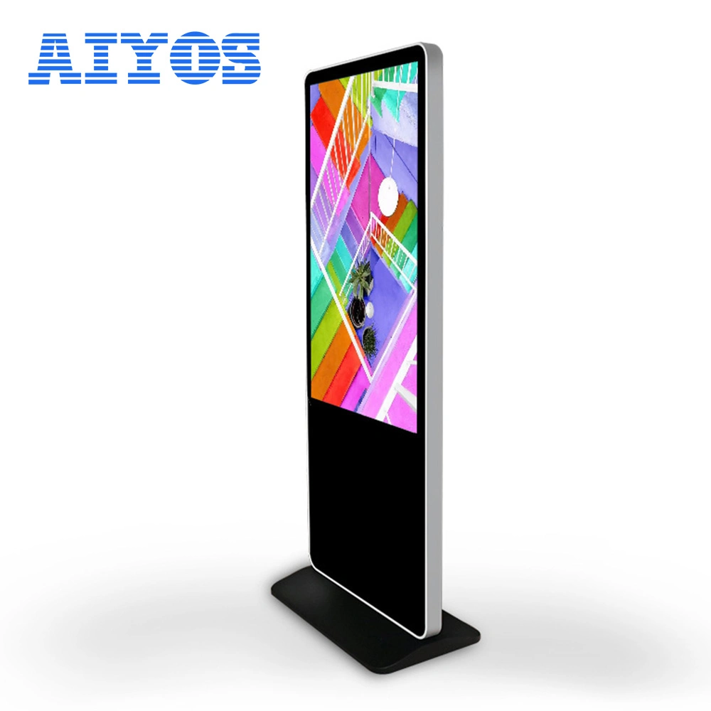 Floor Standing Android 4K LCD Smart Touch Screen Digital Signage and Displays