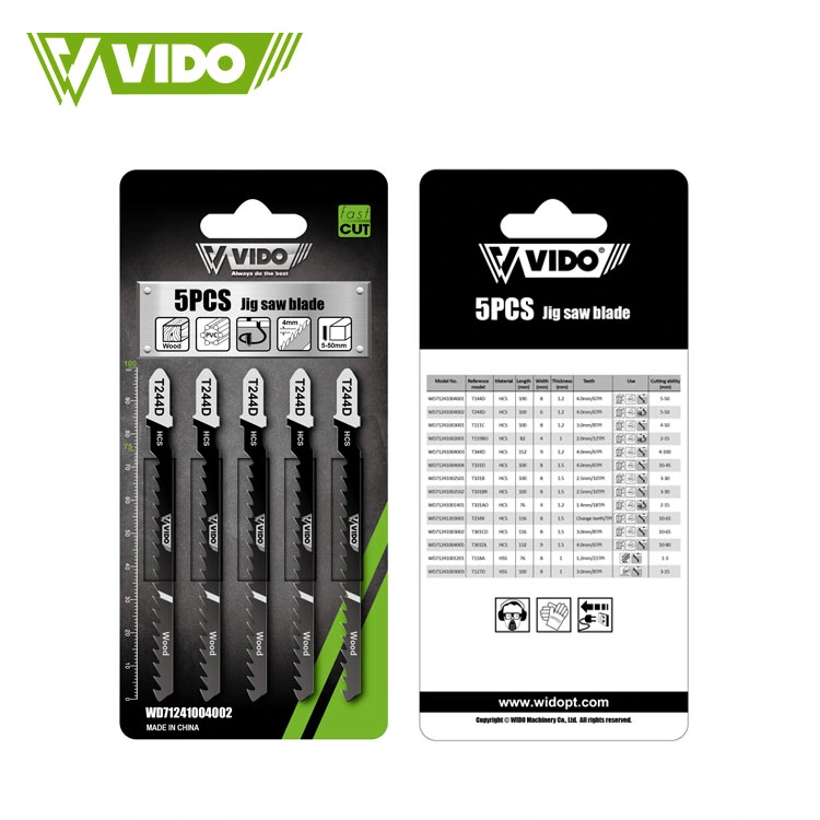 Vido HSS Hcs T244D Jig Saw Blades for Wood