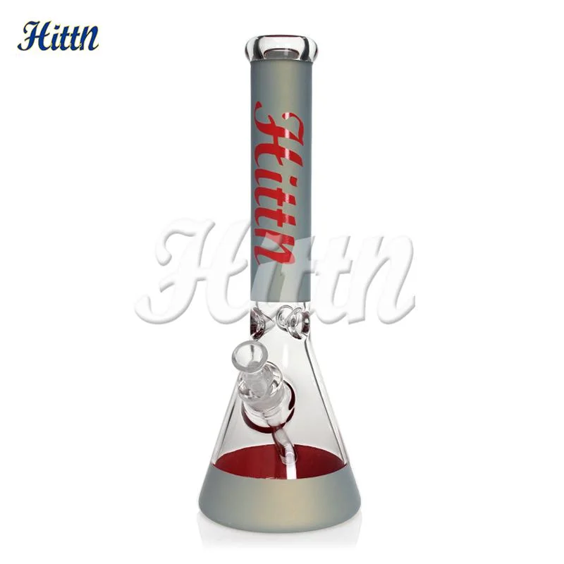 Hittn 16 pouces Neon vert/rouge/vert/bleu Big Beaker brûleur à huile Shisha Tuyau d'eau pour fumeurs en verre de narguah