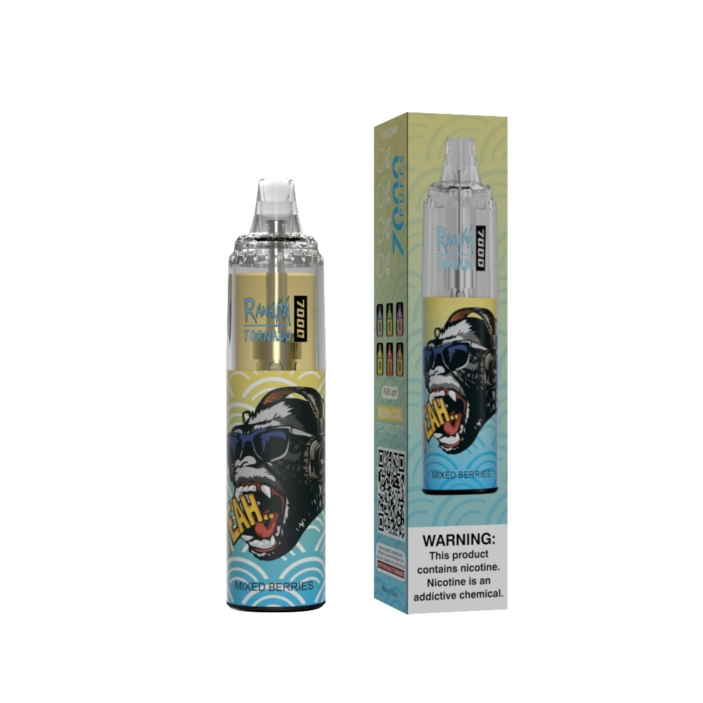 VAPE recargable E desechable E cigarrillos Puffs Fumot Randm Tornado 7000 Puff VAPE Kits Precio