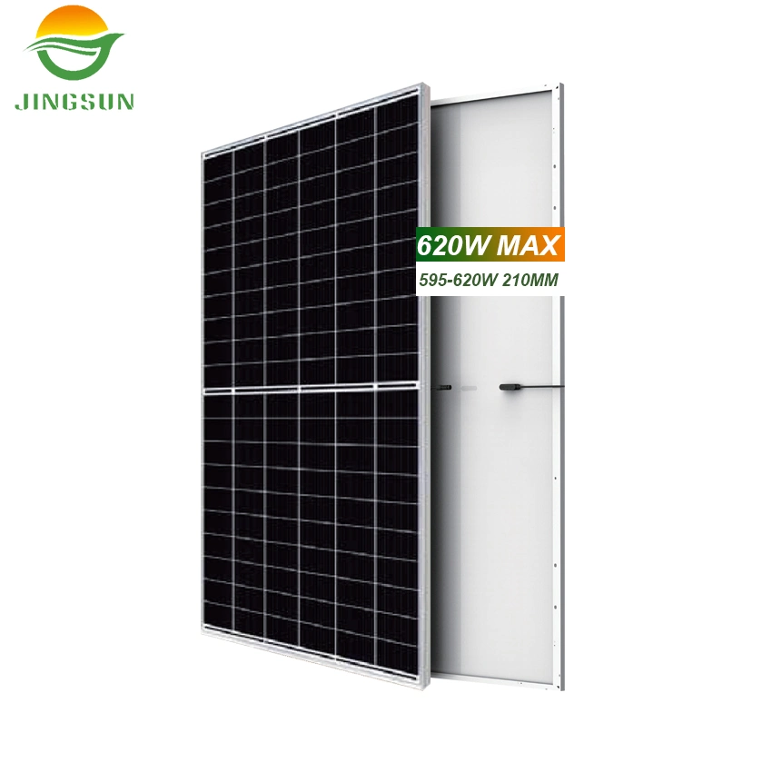 30 Years Warranty 595W 600W 620W Mono Solar Power Panel Mounting 12bb Half Cell PV Solar Panel for House