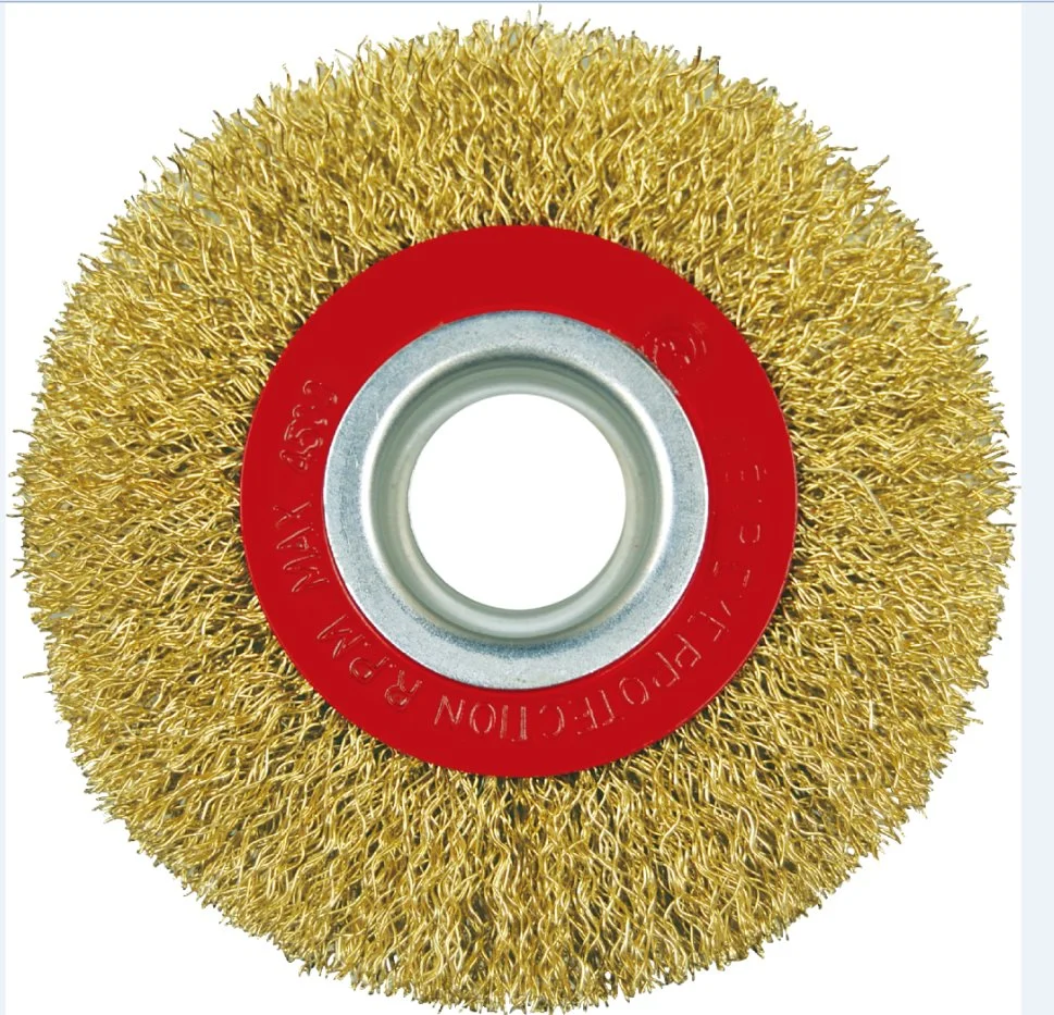 Crimped Steel Wire Wheel Brush for Bench Grinders