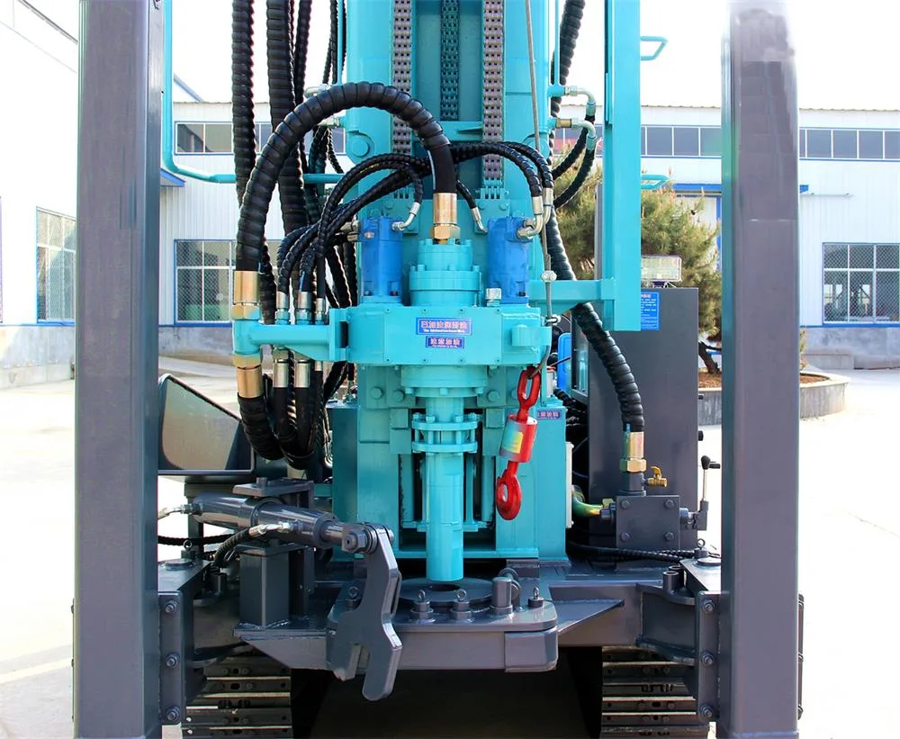 Crawler Type Gasoline Diesel Engine Hydraulic Borehole Water Well Drilling Rig Machine
