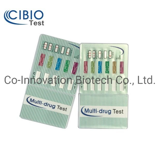 Cartão de urina Teste de drogas Dipcards Cartão de triagem do painel múltiplo