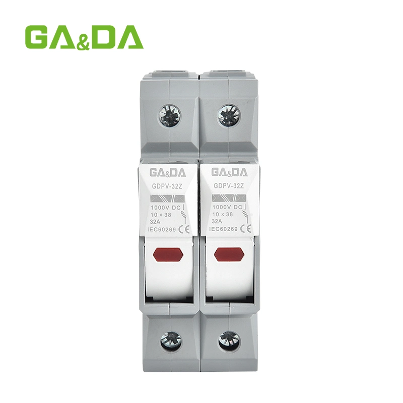 Fábrica Gada Gdpv-32 portafusibles eléctrico DC 1000V Termal Cerámica Interruptor de cajas de fusibles con indicación de estado