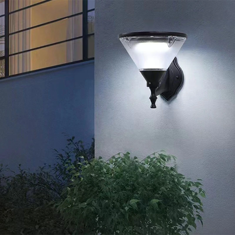 Éclairage de jardin mural solaire LED étanche IP65 en aluminium moulé sous pression de style européen.