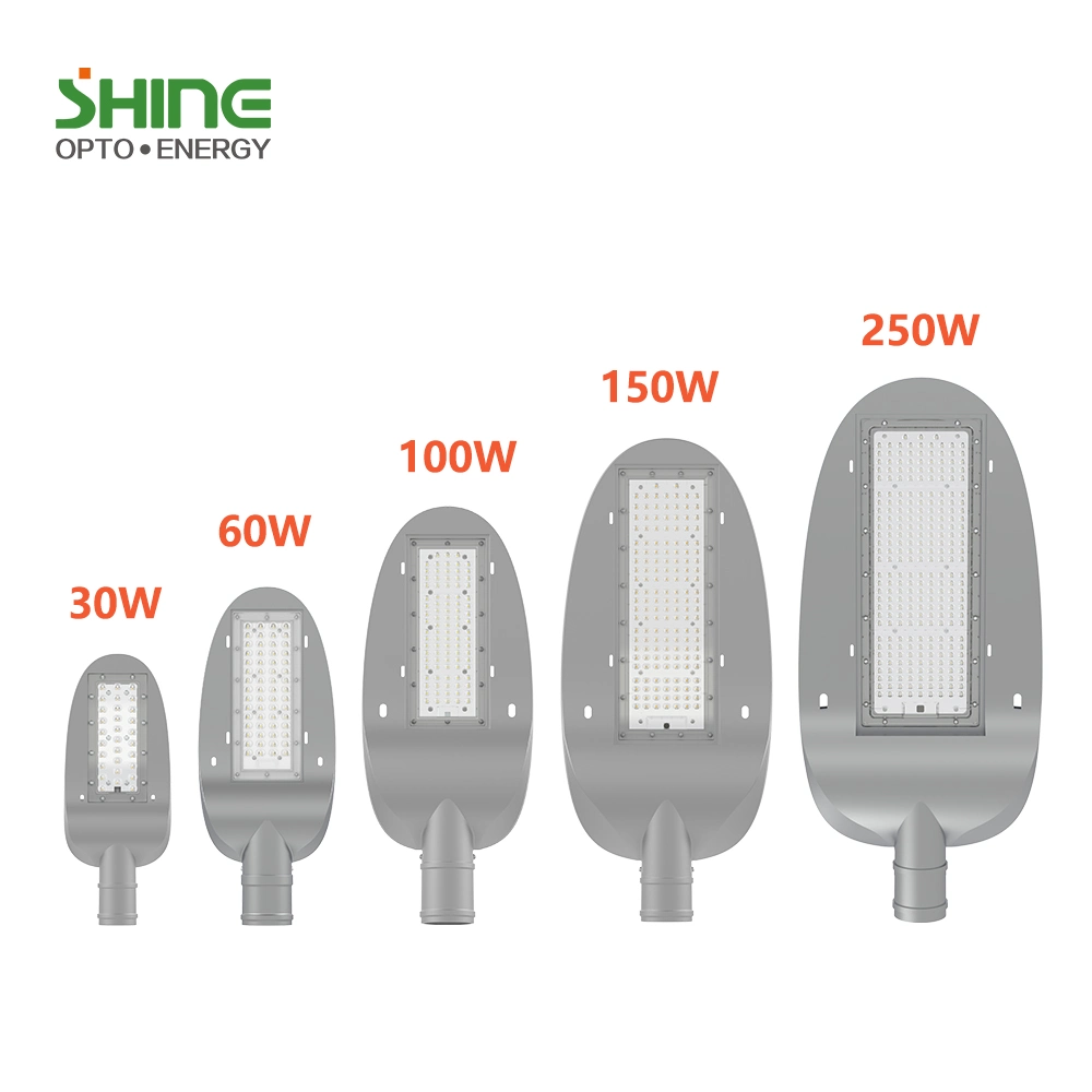 IP66 Rue lumière LED étanche 30W 50W 80W 100W 120W 200W 250W haute efficacité Lumen 130lm/W Rue lumière LED LED solaire Eclairage extérieur