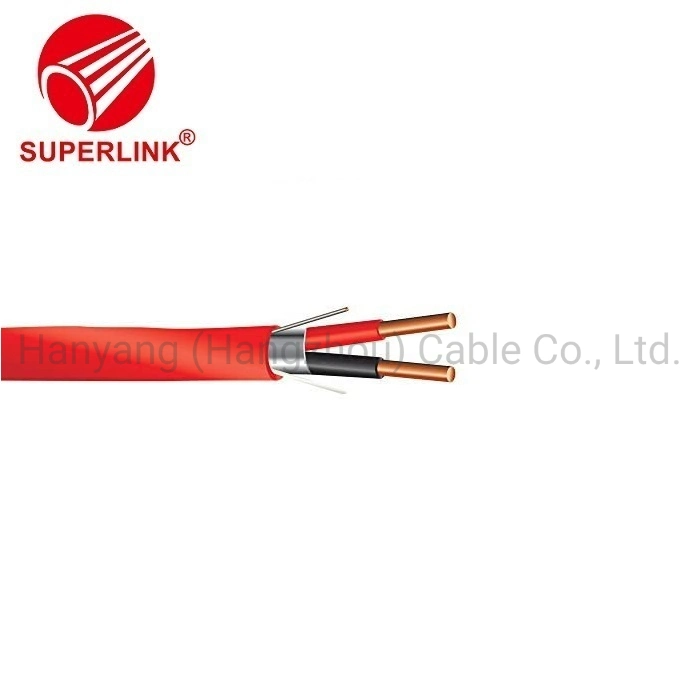 Feuermelderkabel Kupferdraht 18AWG Multicore 3cores geschirmt elektrisch Rote Jacke