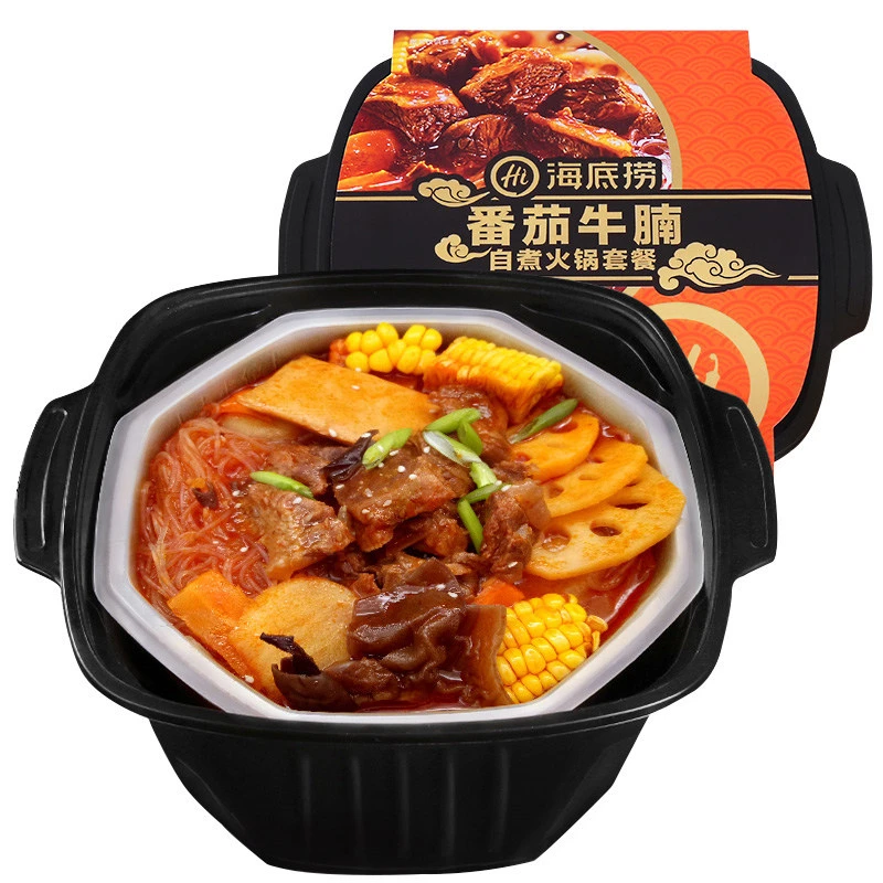 Self Heating Hot Pot Instant Food 295g/boîte Spicy Hotpot Self Personnalisation de potentiomètre chaud instantané de Yummy Heating OEM