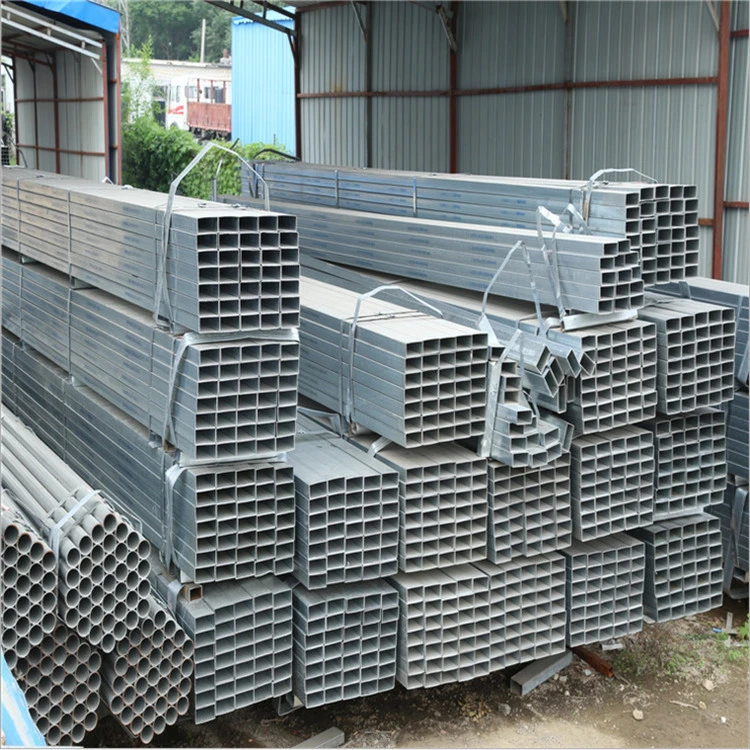 25*25 mm do tubo do Tubo de Aço Quadrado Galvanizado