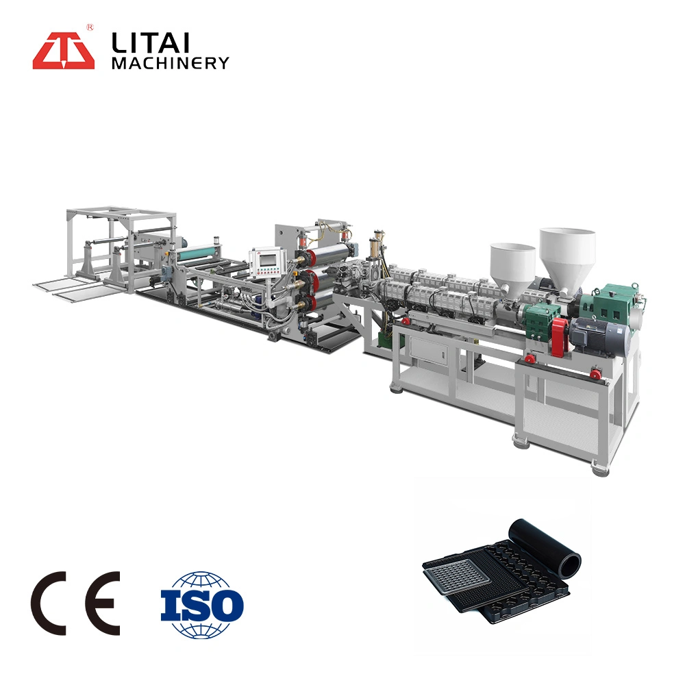 Advanced Double Screw Co-Extrusion Plastic Sheet Extruder