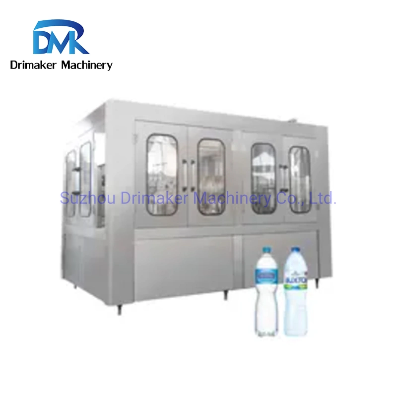 Automatische Mineralwasseranlage Produktion Line200-2000mlbottle Waschen Füllung Verschließen Etikettierung Verpackungsmaschine