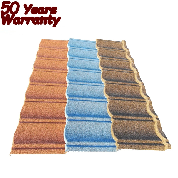 Africa Hot Sale Villa Stone Sand Coated Metal Roofing Sheets Price Roof Tiles