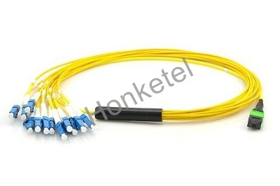 Hochwertiger MPO/MTP auf SC/LC 12-adrig LWL Breakout Kabel