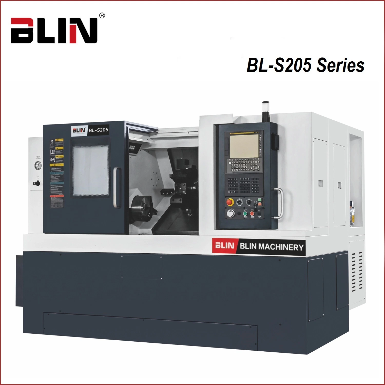 Tour de lit CNC de qualité taïwanaise à lit incliné (série BL-S205)