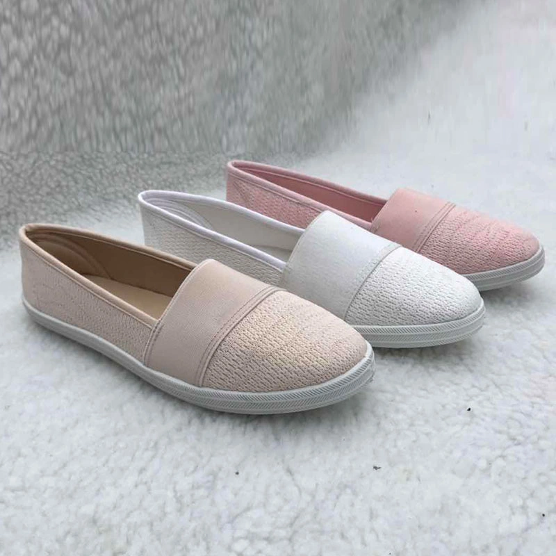 Fashion Summer Beach Elasticated Lady Yarn-Dyed Casual Shoes