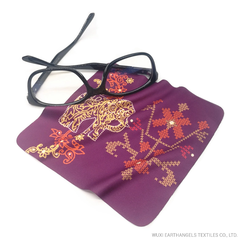 Custom Heat Transfer Printed Microfiber Lens Glasses Cleaning Cloth