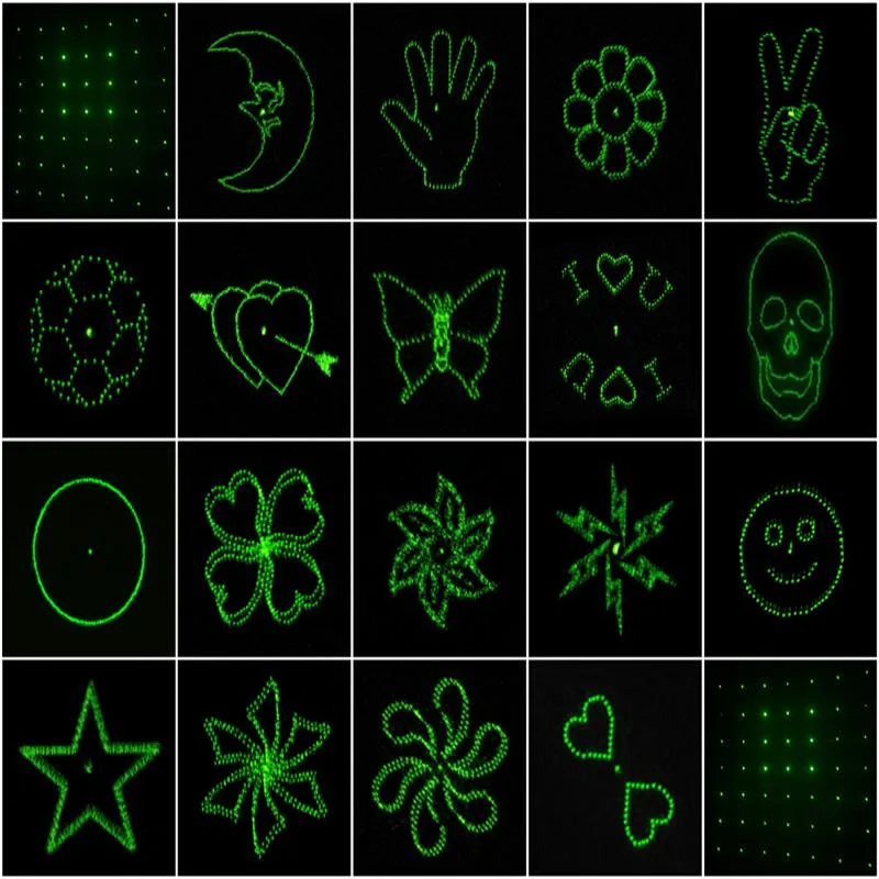 Kaufen zwanzig Muster für Licht 20in1 Hochwertige Laser-Gitter Objektiv