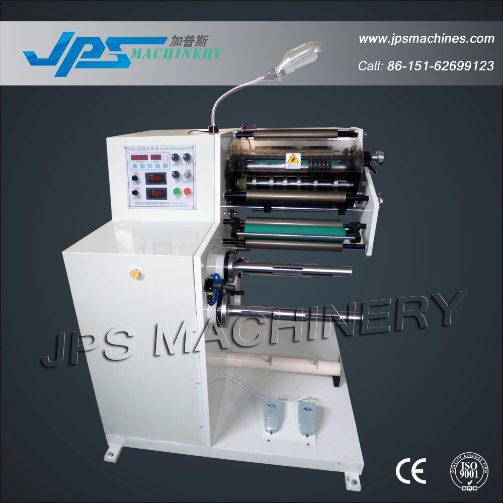 Jps-320fq-Tr Automatic Turret Rewinder Slitter/ Slitting Rewinding Machine for Self-Adhesive Thermal Paper Label Film Sticker Roll