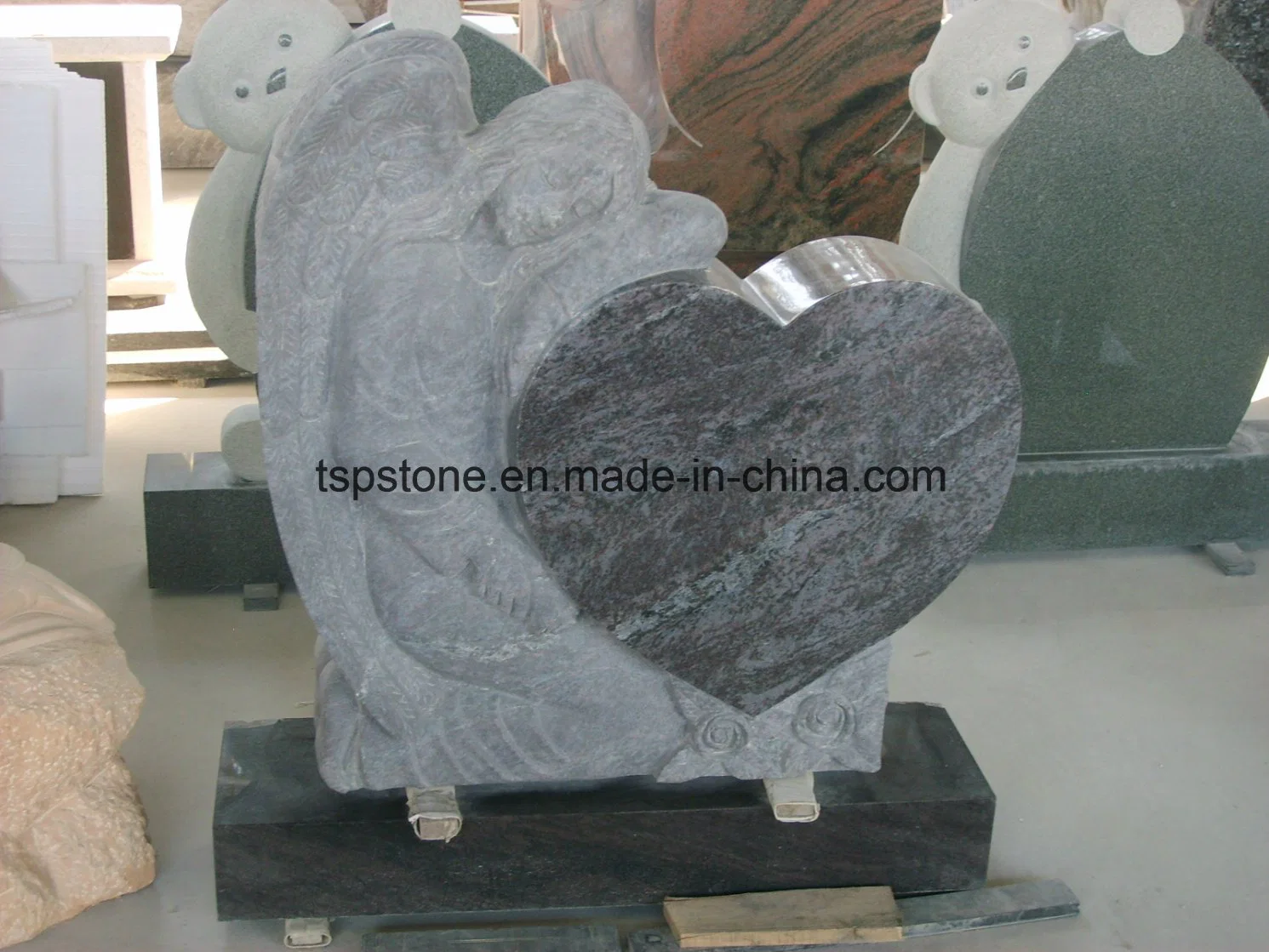 Shanxi Black Granite Headstone/Gravestone/Memorial/Mausoleum/Carving Gravestone/Tombstone/Monument (Shanxi Black) for EU