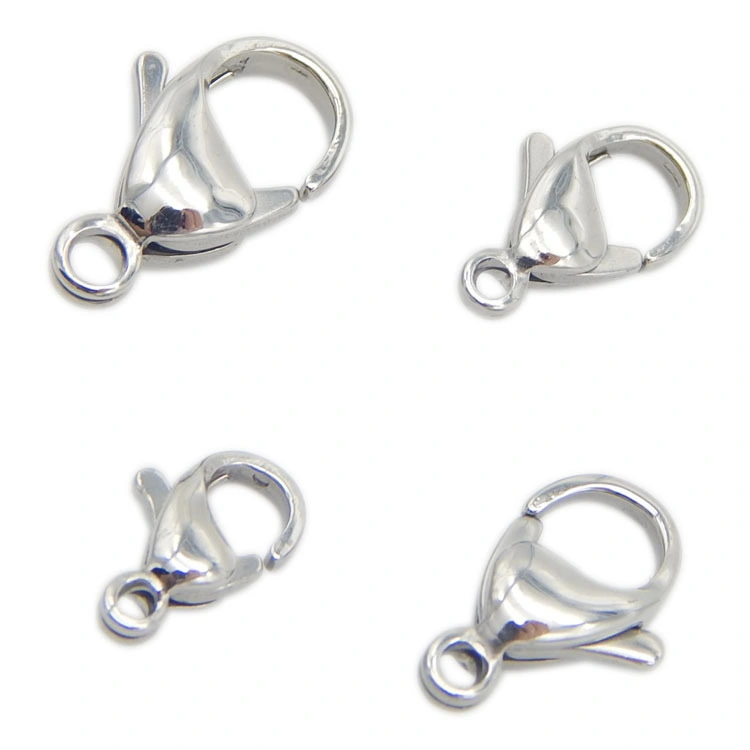 304 Stainless Steel Lobster Clasps Claw Clasps for Bracelet Necklace Jewelry Making Findings