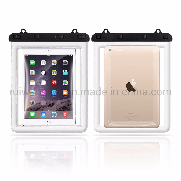 PVC Waterproof Pouch for iPad with Double Zip Closure