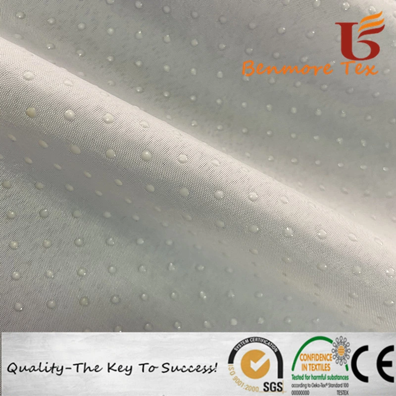 Anti-Slip PVC Dots Coated Twill Gabardine Fabric for Slipper/Glove Fabric/Non-Slip Fabric