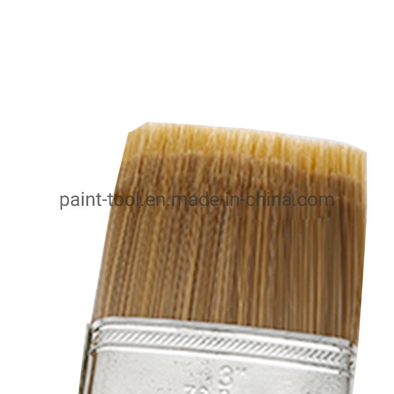 Wholesale/Supplier Brislte Hair Paint Brushes with Plastic Handle Silver Tip