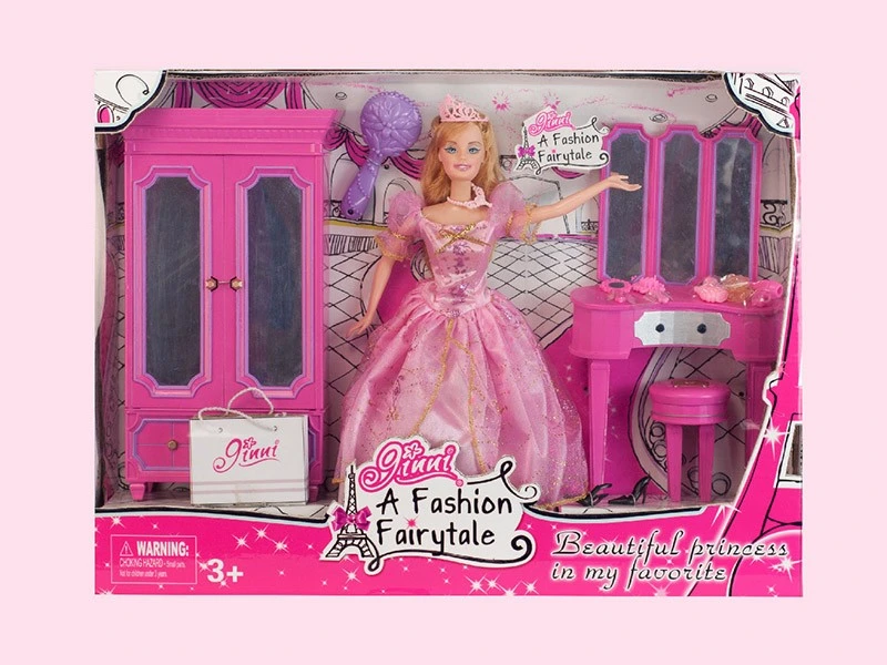 Plastic Toy Princess Doll Toys Fashion Doll Set for Girl