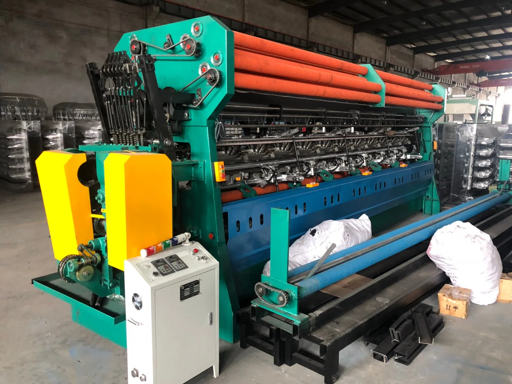 Plastic Sun Shade Net Making Machines Raschel Net Knitting Loom Plastic Shade Net Bag Knitting Machines, Monofilament Extruder Line for Shade Net Fish Net