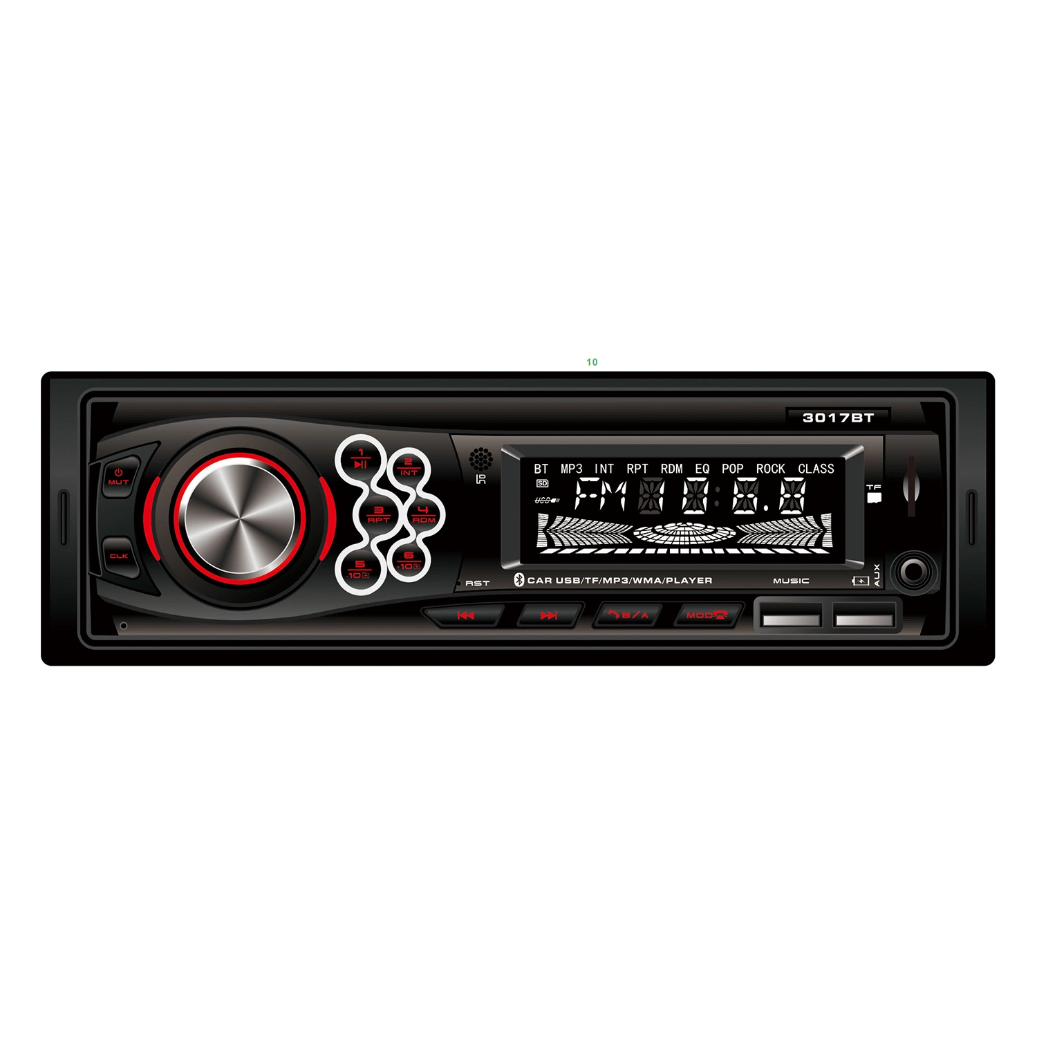 Acessórios para automóvel Stereo MP3 Audio Player Visor LCD Radio