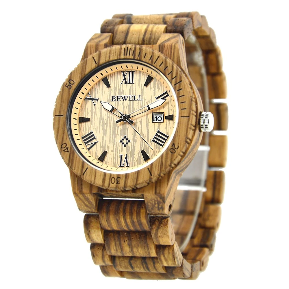 Eco friendly mejor la naturaleza de alta calidad relojes de madera para hombres