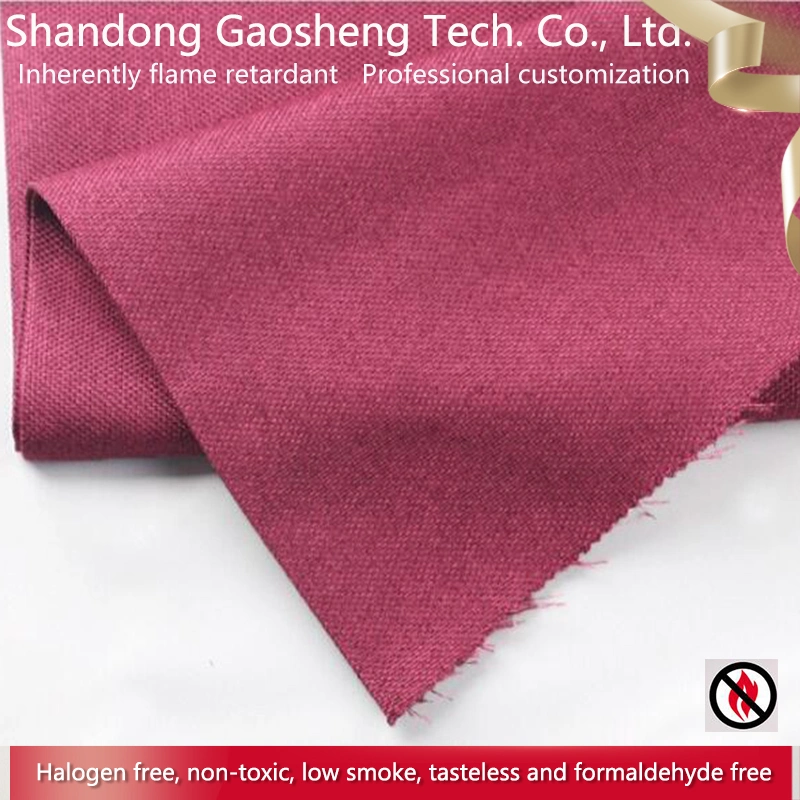 Inherently Fire Retardant 100% Polyester Blackout Curtain Fabric for Bed Room