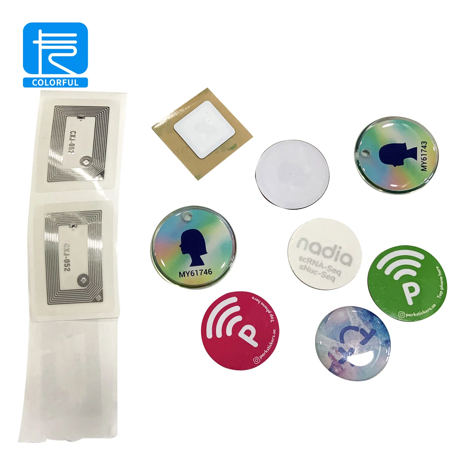 Заводская оптовая продажа Настраиваемая RFID-метка Smart NFC Tag 213 216 М1 RFID-метки