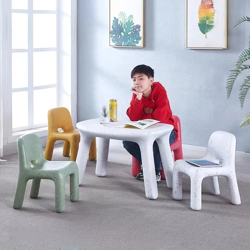 Plastic Furniture Children Chair Set with Black Spot for Kindergarten School Chair