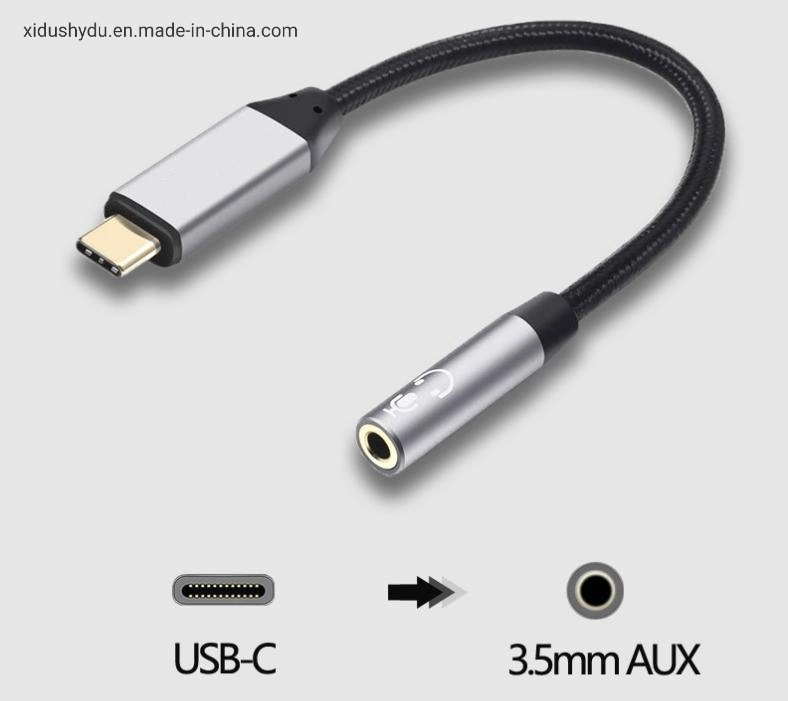 5%off Fone de ouvido OTG Aux Auricular 38412Hz Resolução HD Chip para telefone celular PC MacBook USB A B C do tipo para o adaptador do macaco de 3,5mm de Áudio