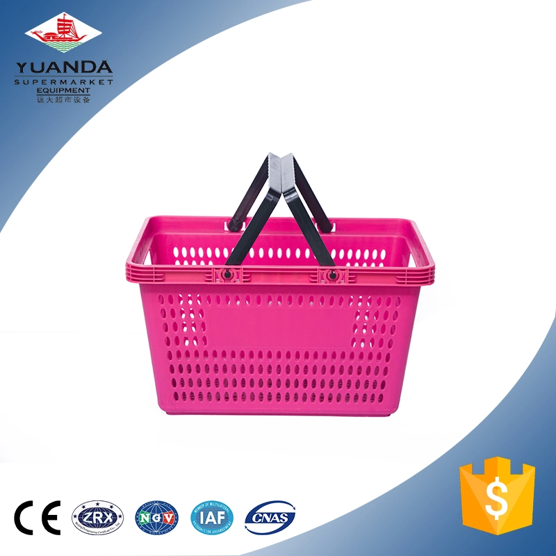 Supermarket Deluxe Small Hole Single Handle Plastic Shopping Basket (YD-B5)