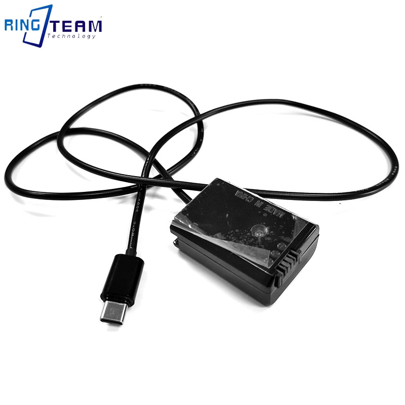 USB-C Type-C Pd Power Adapter to Np-Fw50 Dummy Battery AC-Pw20 DC Coupler for Alpha A7II A7s A7r Nex A33 A55 A65 A6000 A6300 A6500 Camera