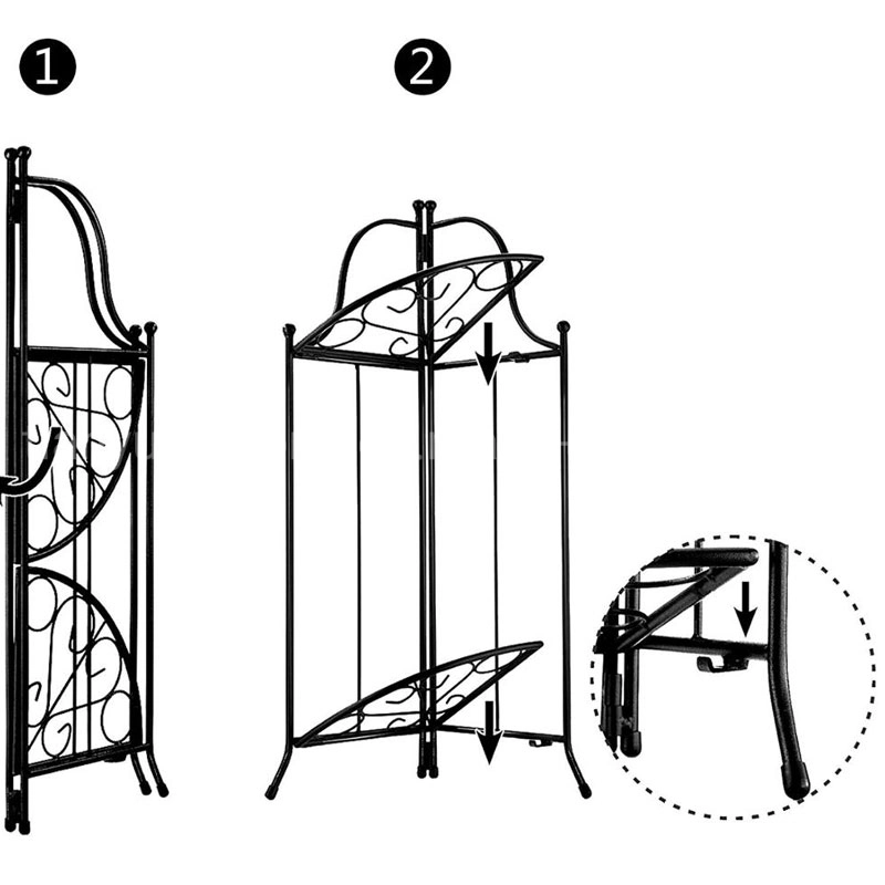 Balcony Decoration Metal Iron Flower Pot Flower Wall Stand Frame