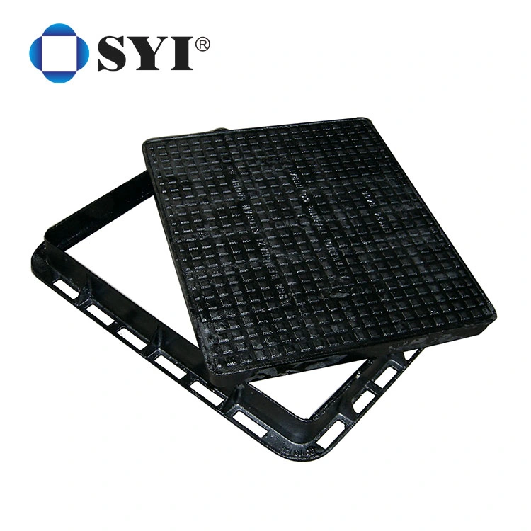 Factory Seller Rectangle Double Seal Double Cover Concrete Cast Iron Manhole Cover En124 D400