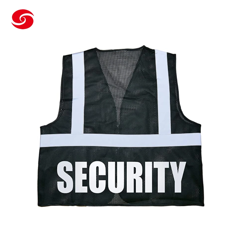 Veste Gilet réfléchissant Strip Gilet de sécurité de la sécurité de la construction du tissu haute visibilité