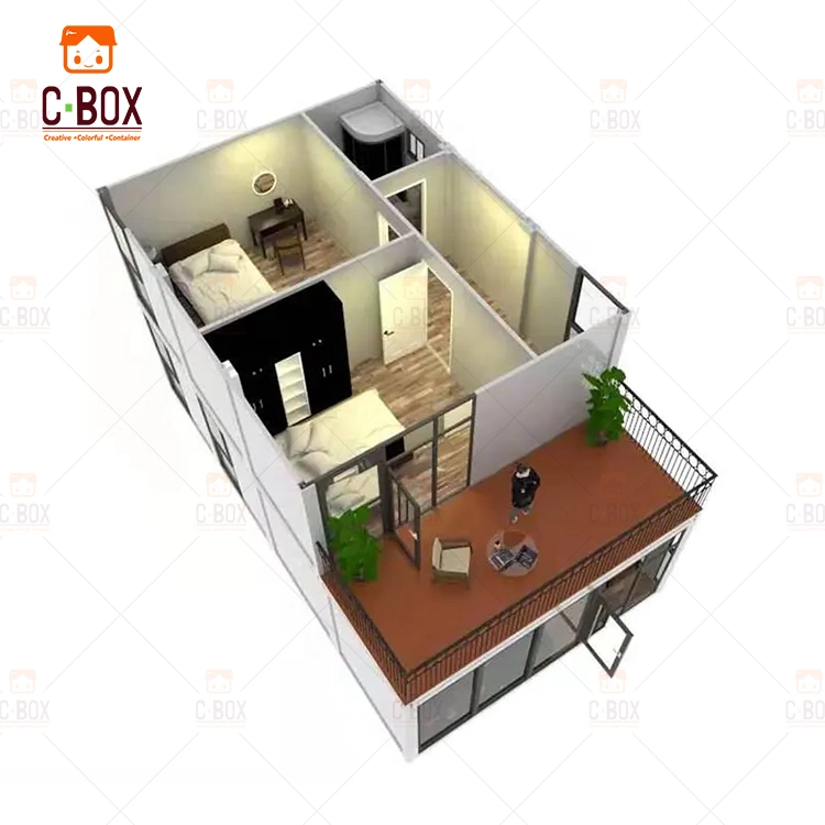 Cbox Prefabricated Foldable Buildings Apartment Hotel Dorm Home Prefab Z-Type Folding Container House