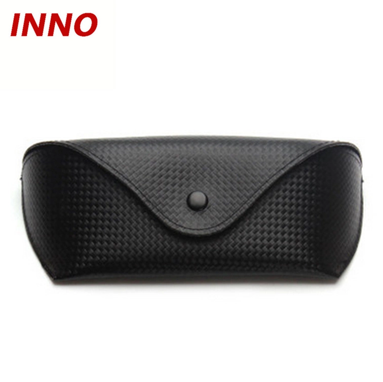 Inno-R006 Manufacturer Wholesale/Supplier Portable PU/PVC Leather Soft Pouch with Full Plastic Bracket for Sunglasses, Logo Customizable