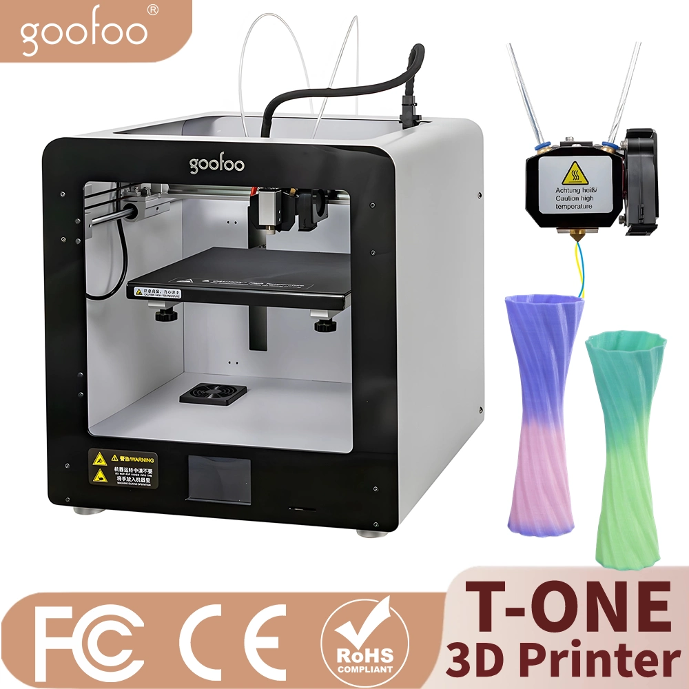 Multi Color 3D Printer with 1.75mm PLA Filament for 3D Printing Machine