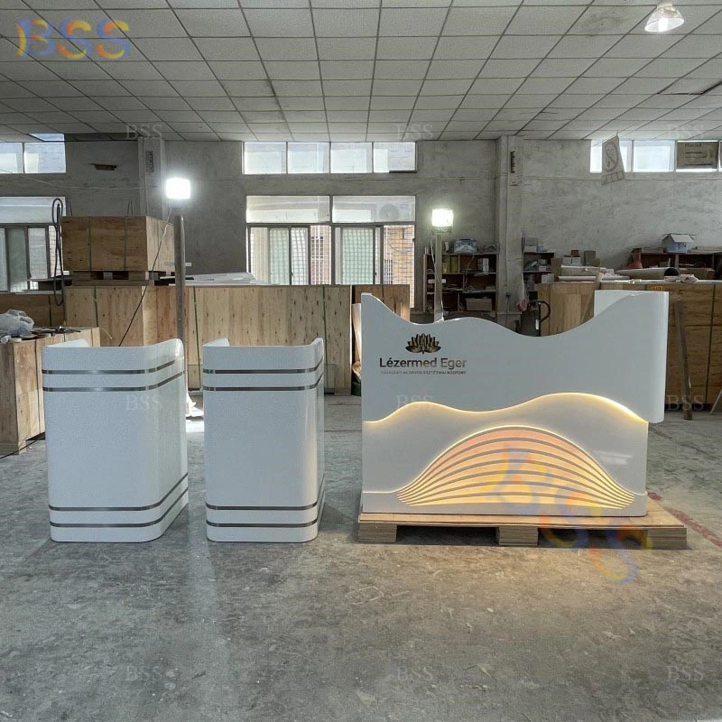 Wholesale/Supplier Custom Luxury Marble Office Salon Medical Furniture Reception Desk