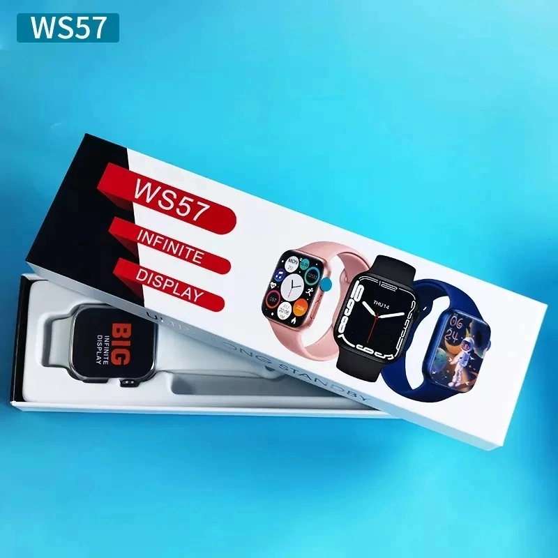 2023 New Ws57 Smart Watch Encoder Rotating Split Screen Phone Call Security Password Sport Heart Rate