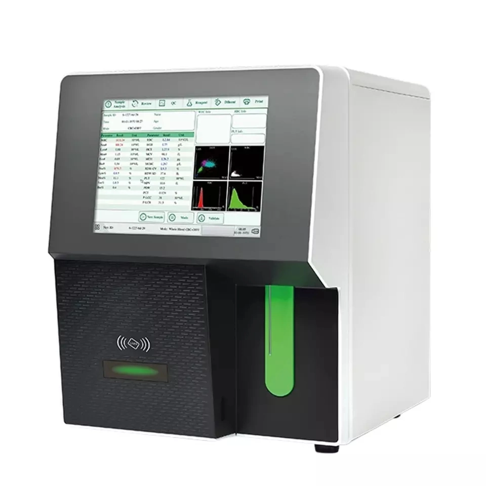 10.4-Inch LCD Color Touch Screen 5 Part Diff Clinical Auto Blood Cbc Hematology Analyzer