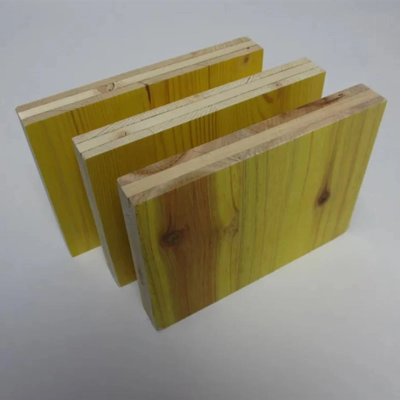 27mm Chinese Fir Core Panel 3 Layers Building Material Yellow Shuttering Plywood for Bridge and Tunnel Formwork