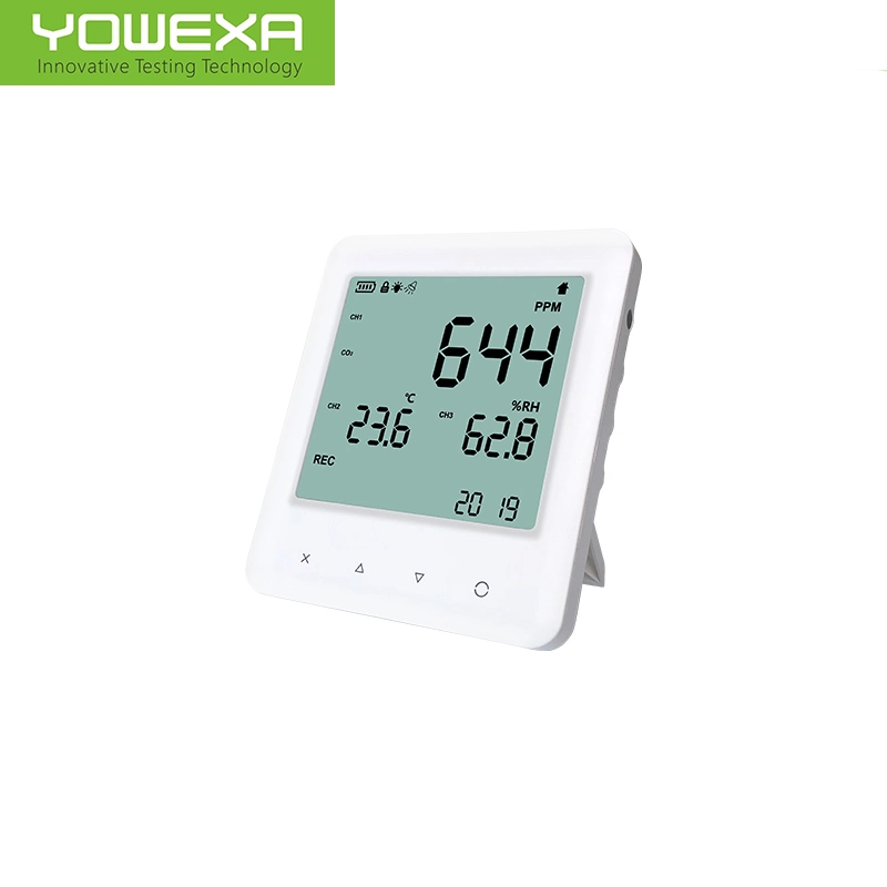 Air Thermometer CO2 and Temperature Humidity Monitor with Battery